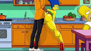 Marge Fucked While Homer's Takes a Nap - 2D Simpsons Animation
