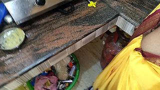Housewife with step sister kitchen fucking