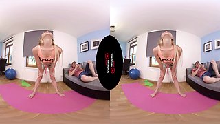Flexibility Challenge - Fit Young Blonde Girlfriend