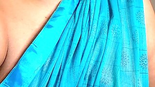 Role Play Fantasy Video - Tamil Stepmum Seduction in Green Saree