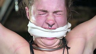 Extreme bondage and submission training for sweet babe