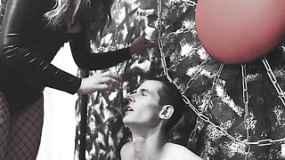 TPE BALLBUSTING - KICKING your BALLS until they come out on your THROATH
