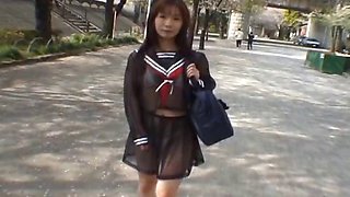 Mikan Amazing Asian schoolgirl enjoys
