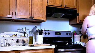 Amateur blond girl with big boobs getting fucked