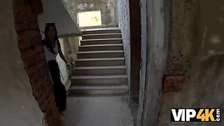 Vip4k. Milena Ray says yes to a public sex... before her boyfriend speaks
