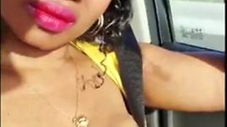 Exhibition of my ebony in the car