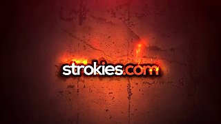 Strokies Aubry Babcock jizz autograph and swallow