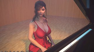 3d cartoon, animated cartoon, female bodybuilder
