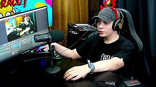 Psy Lunar got really horny in the middle of the Podcast, she started fingering herself really nicely, how delicious! - Podcast Pápum no Barraco!