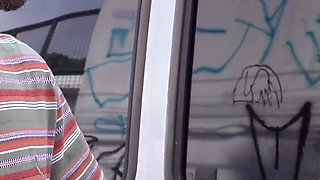 BBW Mature First Threesome in a Moving Van