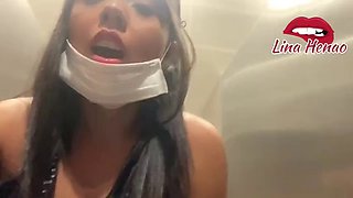 Masturbating in public on a plane to Cali - juicy squirt