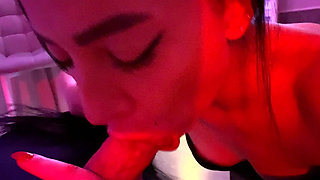 #17 (full) Mistress in Vintage Nylon with Red Belt Gently Gives Blowjob and Lets Herself Get Fucked