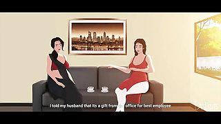 Indian Bhabhi_and her best friend invite a Big  bull when husband is not home