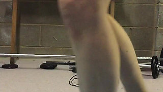 Nude! Having Some Fun Twerking in My Home Gym, Enjoy My Ass
