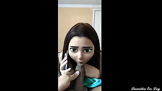 My Horny Sister In Law Sucks My Cock While Talking On Mobile With Her Husband...