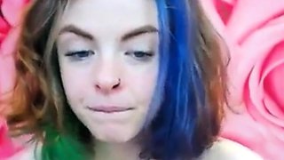 Emo 18-Year-Old With Tattoos Masturbates on Webcam