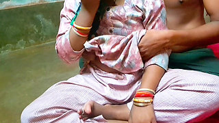 Desi Indian Village Bhabhi Show Boobs with Lover