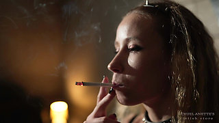 Anette Blows the Smoke