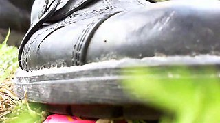 Awesome Crushing Video Watches My Feet Smash a Small Toy Car