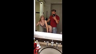 Tiny Petite Teen Fucked Hard by BBC in Hotel Bathroom - Young College Freshman