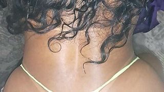 Hot Brunette on All Fours on the Couch