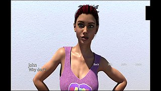 Teen explores self-pleasure in a visual novel adventure