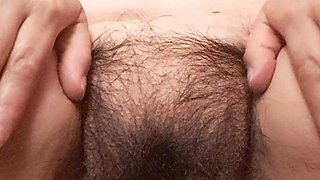 Masturbating with Vibrator on Mature Clitoris