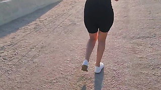 Fucked after Jogging with a Stranger