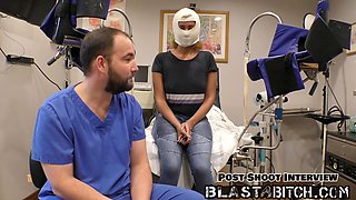 POV of Taylor Ortega getting her pussy filled with jism during a wild exam role play