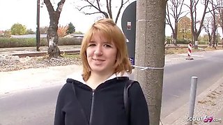 Shy Ugly German Teen Blowjob & Hardcore Fuck by Big Dick Old Man - POV Cumshot