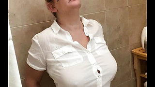 Sexy Blonde Pissed on for the First Time
