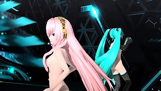 Miku & Luka Nude Dance - Akatsuki Arrival