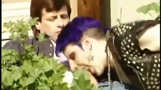 Suburban dad fucks goth punk teen in the ass