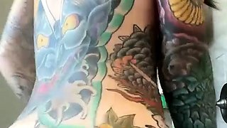 Small titted brunette teen fingering on the bed