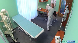 Doctor creampies a hot blonda milf in his surgery - faux health center