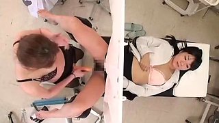 Lesbian Gynecologist  Voyeur Japanese Strap-On: Big Tits, Asian  Toy Porn
