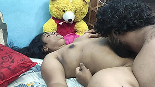 Indian husband and wife hot romance with boobs suck and lip lock hard sex