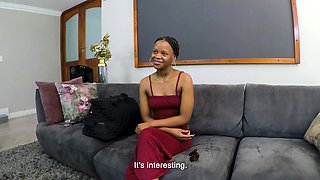 Amazing casting of wannabe black model who performed great