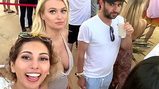 Beach party memories with buddies and pornstars in Ibiza