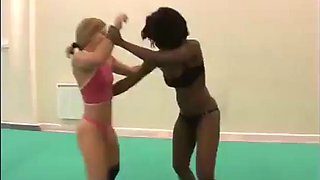 Watch Wrestling fem2 A vs K - Grappling, Submission, Interracial Porn