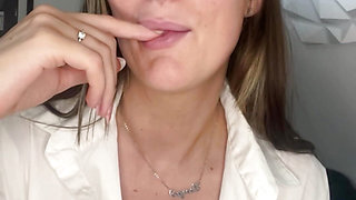 Horny British Nurse is really stressed