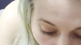 Hot Wife Blows Daddy Huge Cumshot