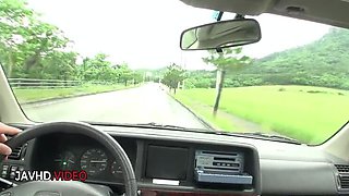 Hot Japanese MILF Saya Tachibana Gives Wild Blowjob on Road Trip Adventure