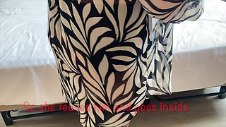 Mrs Mature Feet on her balcony wearing her nylons