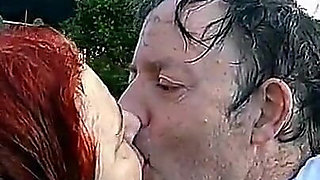 Nurse Vicki and Handsome Harry Are Having Fun Kissing in the Pool!