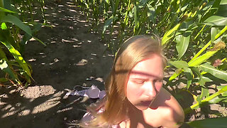 Unallowed Anal Adventure in a Cornfield - Too Sweet to Stay Good!