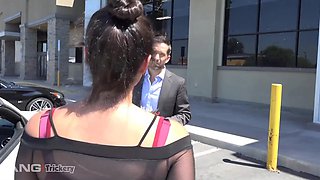 Sexy Curvy Busty Latina Babe Violet Starr Pays the Loan, By Letting The Loan Agent Fuck Her On Camera