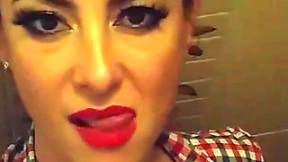 Hot MILF POV Toilet Club Masturbation