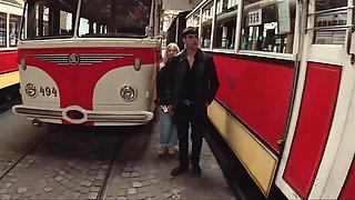 Cuckold Humiliation: Blonde Czech GF Fucks Stranger While He Watches