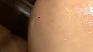 Tattooed Shyla Haze puts on toys and mouth fucks black cock and makes him cum